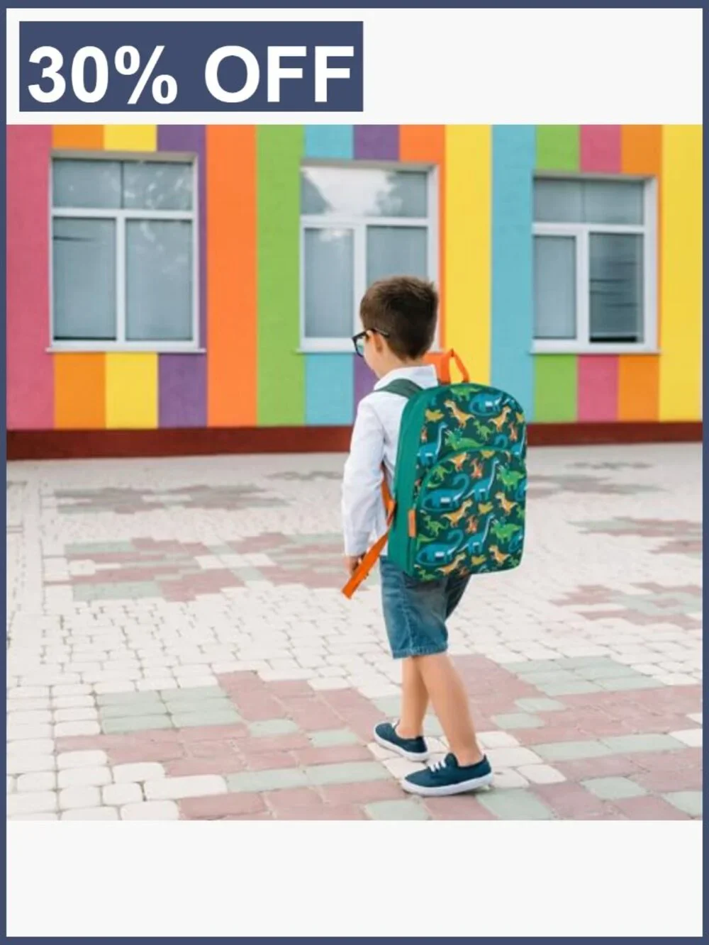 Kids Backpack for Boys Girls Dinosaur Print Adjustable Padded Straps Travel
